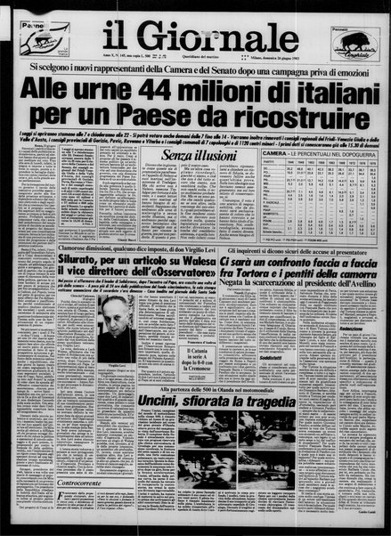 Il giornale : quotidiano del mattino